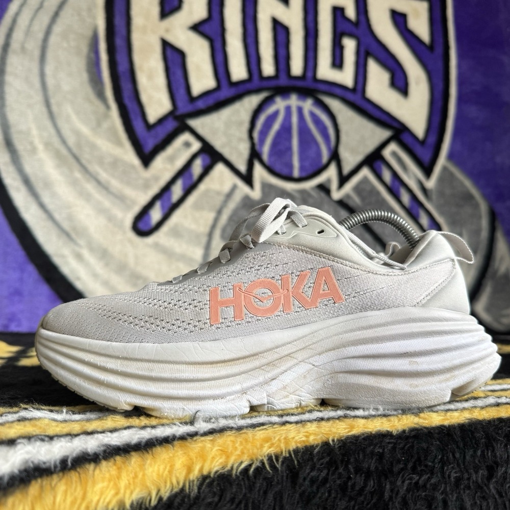 Size 9d - Hoka One One Bondi 8 HMLR Gray Running Walk Shoes Sneakers Womens